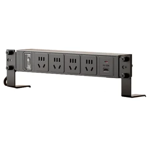 Demu 4-Plug Desk Mountable Power Strip