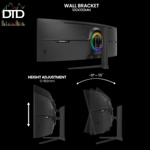 49-inch Curved Gaming Monitor – 5K Ultra-Wide Resolution with HDR