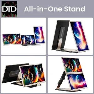 Laptomo S7 Pro 16.0″ 2K Portable Monitor & Laptomo S6 15.6″ Full HD Portable Monitor for Trading and Multimedia