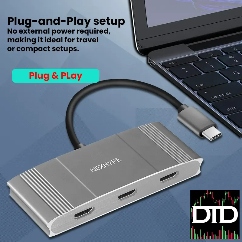 Nexhype Type-C to 3 HDMI Splitter 4K 60Hz