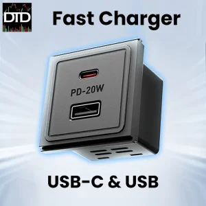 Demu 4-Plug Desk Mountable Power Strip