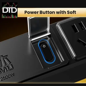 Demu 8-Plug Desk Clamp Power Strip – USB-C Quick Charge, Overload Protection, Spring Line Design