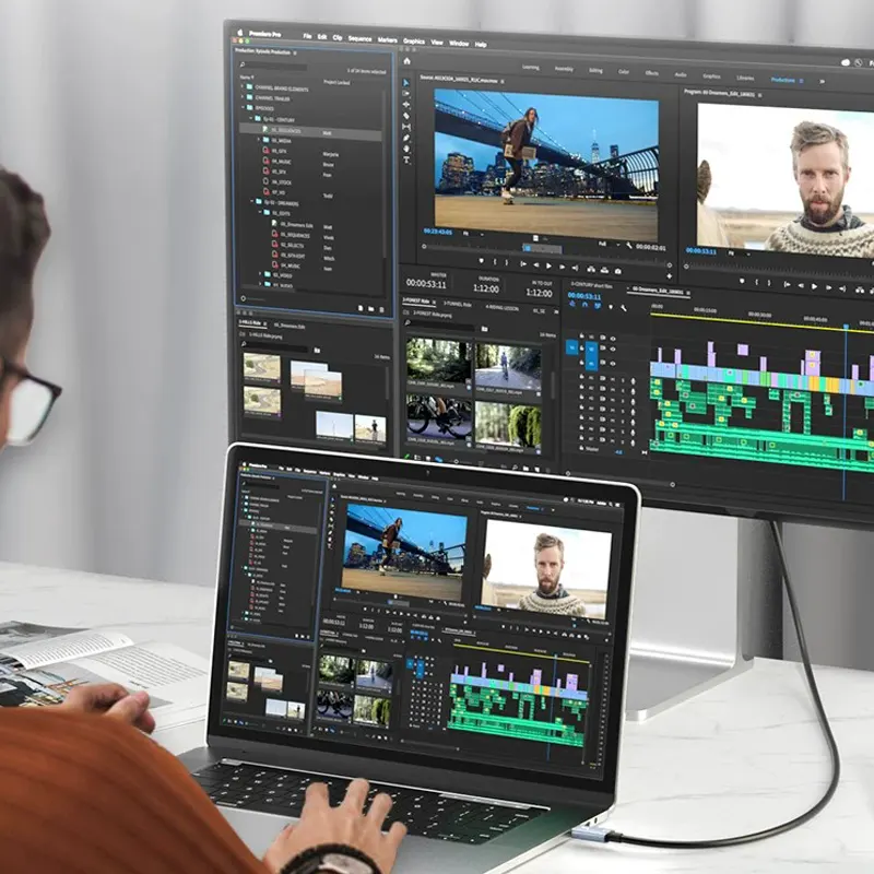 Thunderbolt 4 USB-C Cable (USB4) — Up to 80Gbps, 240W PD, 8K@60Hz