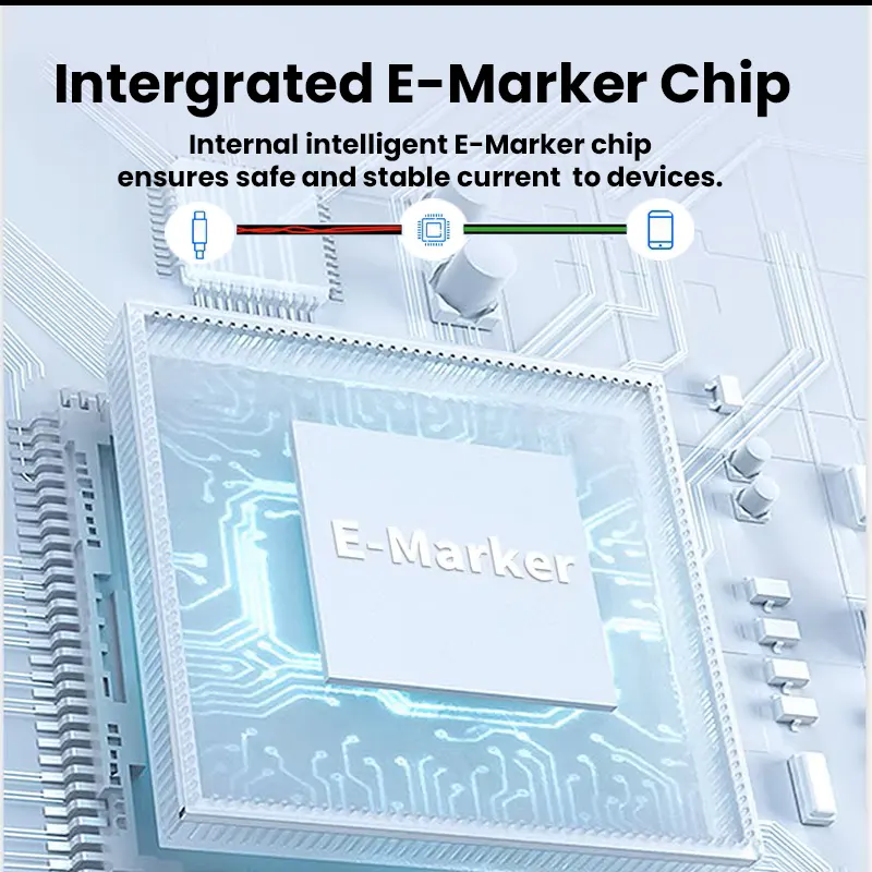 Thunderbolt 4 USB-C Cable (USB4) — Up to 80Gbps, 240W PD, 8K@60Hz