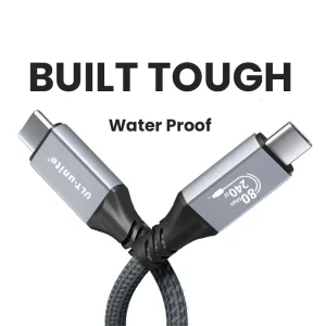 Thunderbolt 4 USB-C Cable (USB4) — Up to 80Gbps, 240W PD, 8K@60Hz