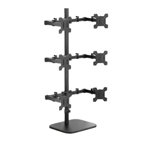 Six-Screen Laptop Workstation Mount (6 Monitors)