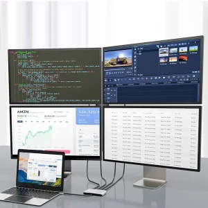Quad HDMI USB-C Display Adapter — 4-Screen 4K Expansion (Ultra Clear)